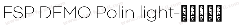 FSP DEMO Polin light字体转换